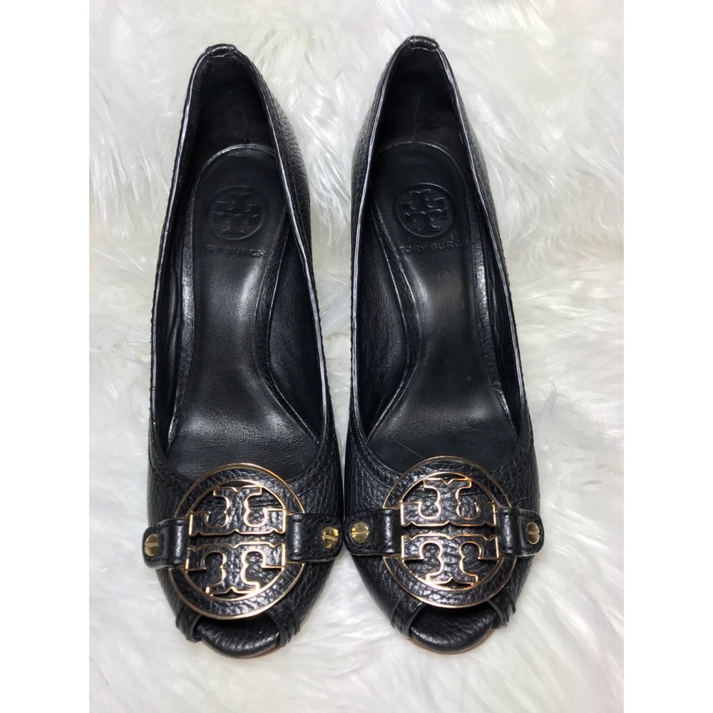 TORY BURCH Chelsea Wedges Navy